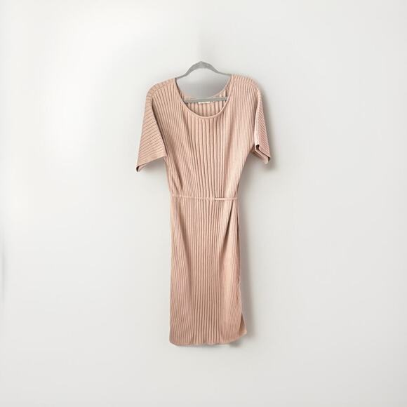 Oyun Studio Ribbed Knit Column Dress Size XS/S Pima Cotton Baby Alpaca Peru - Picture 4 of 16